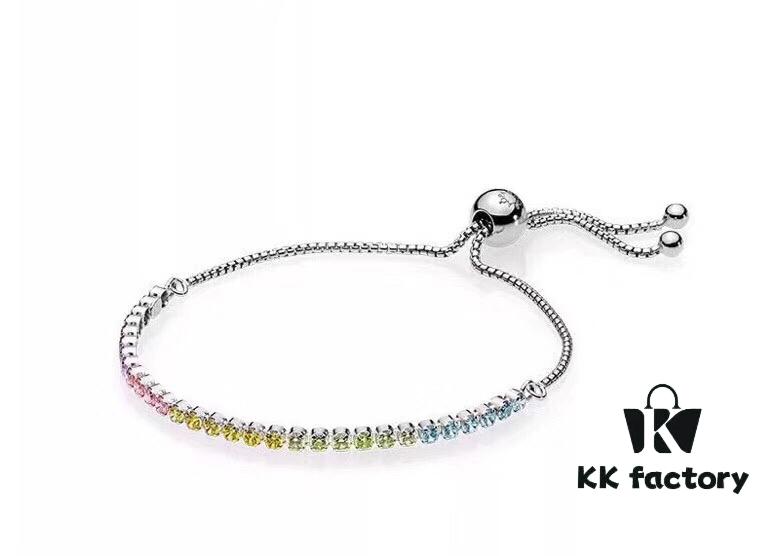 692fe24699f2d84055c8bc4e Pandora New Rainbow Push-Pull Bracelet with Cat's Eye