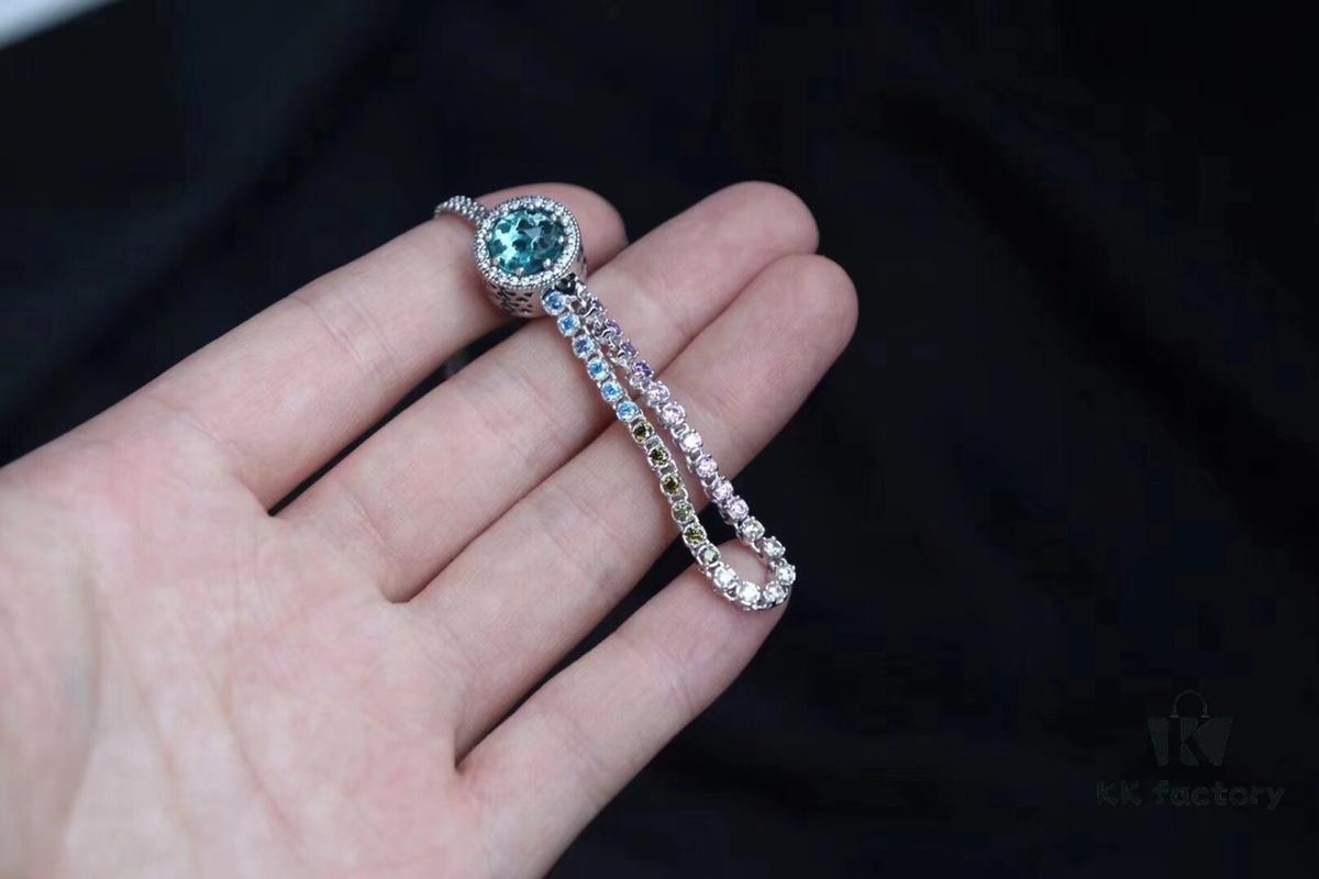 692fe24799f2d84055c8bc52 Pandora New Rainbow Push-Pull Bracelet with Cat's Eye