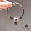692fe24a99f2d84055c8bc5a Pandora Romantic Purple Openwork Crown Crown 👑! Made with boutique materials, perfectly crafted one-to-one, quality comparable to boutique! Romantic lavender shimmering purple, pink cat's eye, pink-purple emblem, openwork crown 👑, comes with boutique packaging! 🍃🌺