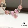 692fe24d99f2d84055c8bc61 Pandora Rose Elegant Pink Peach Blossom 🌸 New Arrival! High-Quality Replica with Mall-Quality Materials, Perfect Craftsmanship Comparable to Authentic Counter Version! Featuring Silver Wire, Pink Faceted Glass Beads, Delicate Cherry Blossom Spacers, Hollow Pink Rose Peach Blossom Design, S925 Sterling Silver with Original Packaging!