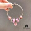 692fe24e99f2d84055c8bc62 Pandora Rose Elegant Pink Peach Blossom 🌸 New Arrival! High-Quality Replica with Mall-Quality Materials, Perfect Craftsmanship Comparable to Authentic Counter Version! Featuring Silver Wire, Pink Faceted Glass Beads, Delicate Cherry Blossom Spacers, Hollow Pink Rose Peach Blossom Design, S925 Sterling Silver with Original Packaging!