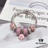 692fe24f99f2d84055c8bc63 Pandora Rose Elegant Pink Peach Blossom 🌸 New Arrival! High-Quality Replica with Mall-Quality Materials, Perfect Craftsmanship Comparable to Authentic Counter Version! Featuring Silver Wire, Pink Faceted Glass Beads, Delicate Cherry Blossom Spacers, Hollow Pink Rose Peach Blossom Design, S925 Sterling Silver with Original Packaging!