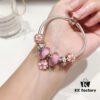 692fe24f99f2d84055c8bc64 Pandora Rose Elegant Pink Peach Blossom 🌸 New Arrival! High-Quality Replica with Mall-Quality Materials, Perfect Craftsmanship Comparable to Authentic Counter Version! Featuring Silver Wire, Pink Faceted Glass Beads, Delicate Cherry Blossom Spacers, Hollow Pink Rose Peach Blossom Design, S925 Sterling Silver with Original Packaging!