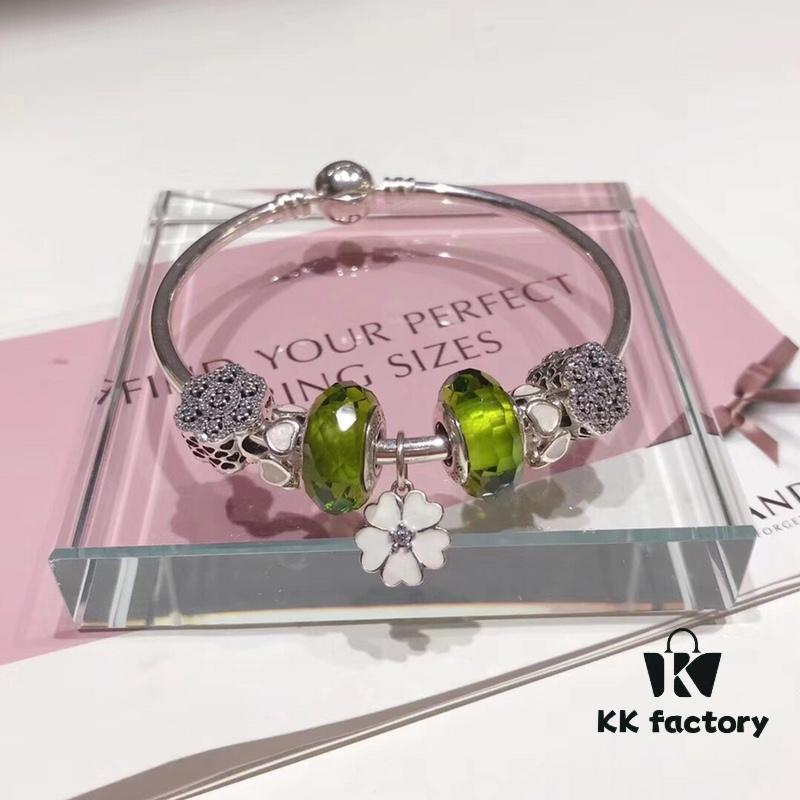 692fe25299f2d84055c8bc6a Pandora Olive Green Fresh Floral Pendant🌸 New Arrival! Perfectly crafted with boutique materials, matching store quality!