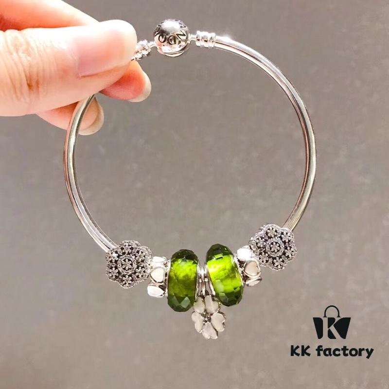 692fe25299f2d84055c8bc6b Pandora Olive Green Fresh Floral Pendant🌸 New Arrival! Perfectly crafted with boutique materials, matching store quality!