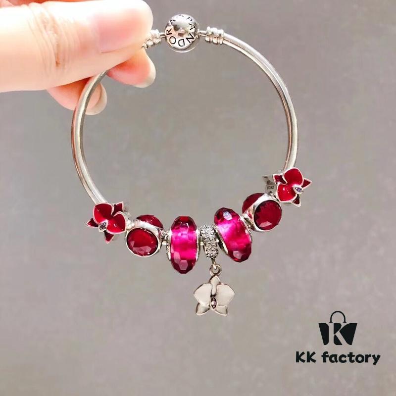 692fe25399f2d84055c8bc6e Pandora Bright Pink Orchid New Arrival! Exquisite Craftsmanship with Authentic Materials, Perfect 1:1 Replication, Quality Comparable to Retail Store Version! Brilliant Faceted Bright Pink Glass, Three-Sided Pink Cat's Eye, Elegant Orchid Pendant, Made of S925 Silver and Comes with Original Retail Packaging!