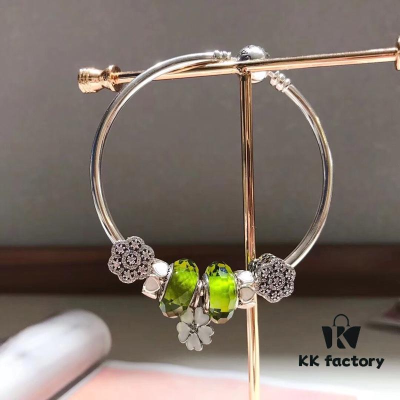 692fe25499f2d84055c8bc6f Pandora Olive Green Fresh Floral Pendant🌸 New Arrival! Perfectly crafted with boutique materials, matching store quality!