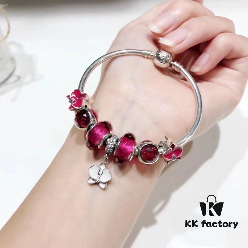 692fe25799f2d84055c8bc75 Pandora Bright Pink Orchid New Arrival! Exquisite Craftsmanship with Authentic Materials, Perfect 1:1 Replication, Quality Comparable to Retail Store Version! Brilliant Faceted Bright Pink Glass, Three-Sided Pink Cat's Eye, Elegant Orchid Pendant, Made of S925 Silver and Comes with Original Retail Packaging!