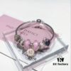 692fe25999f2d84055c8bc7a Pandora Pandora Silver Wire Pink Flower Blossom 🌺 New Arrival! Made with counter materials, perfectly crafted one-to-one, quality comparable to official store! Silver wire pink faceted crystal, cherry blossom 🌸 spacer beads, heart-to-heart 💕, pink diamond flower pendant, S925 silver comes with official packaging! 🍃🌺