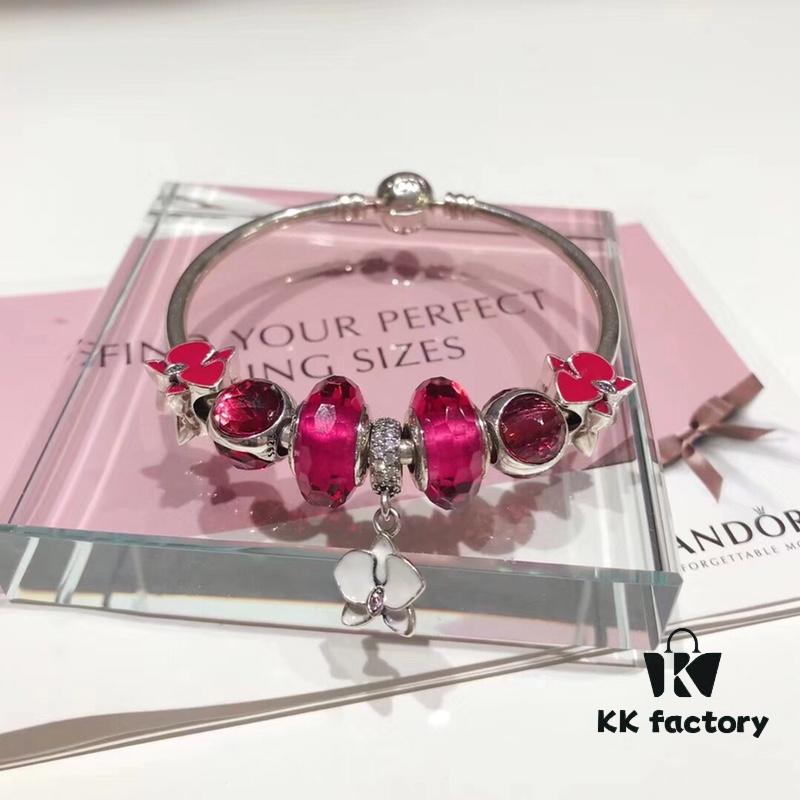 692fe25999f2d84055c8bc7b Pandora Bright Pink Orchid New Arrival! Exquisite Craftsmanship with Authentic Materials, Perfect 1:1 Replication, Quality Comparable to Retail Store Version! Brilliant Faceted Bright Pink Glass, Three-Sided Pink Cat's Eye, Elegant Orchid Pendant, Made of S925 Silver and Comes with Original Retail Packaging!
