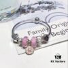 692fe25a99f2d84055c8bc7d Pandora Pandora Silver Wire Pink Flower Blossom 🌺 New Arrival! Made with counter materials, perfectly crafted one-to-one, quality comparable to official store! Silver wire pink faceted crystal, cherry blossom 🌸 spacer beads, heart-to-heart 💕, pink diamond flower pendant, S925 silver comes with official packaging! 🍃🌺