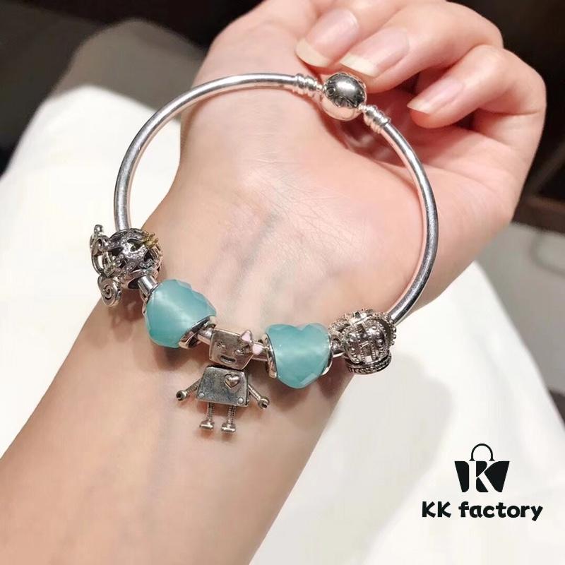 692fe25e99f2d84055c8bc86 Pandora Fresh Mint Bella New Arrival! Mint Glass, Pumpkin Carriage, Crown Charm Pendant in S925 Silver with Original Packaging