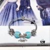 692fe25f99f2d84055c8bc8a Pandora Fresh Mint Bella New Arrival! Mint Glass, Pumpkin Carriage, Crown Charm Pendant in S925 Silver with Original Packaging