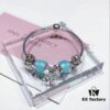 692fe25f99f2d84055c8bc8b Pandora Fresh Mint Bella New Arrival! Mint Glass, Pumpkin Carriage, Crown Charm Pendant in S925 Silver with Original Packaging
