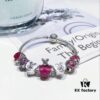 692fe26299f2d84055c8bc94 Pandora Disney Limited Edition Cute Mickey Heart Pink Enamel Murano Glass Bead Silver Bracelet