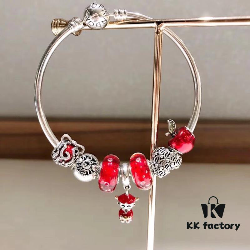 692fe26699f2d84055c8bc9f Pandora Bubble Red Lucky New Arrival! High-Quality Replica with Authentic Materials, Perfect Craftsmanship Comparable to Original Store Version!