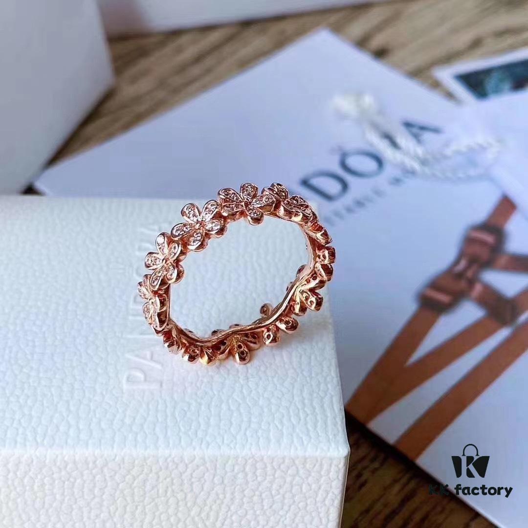692fe28099f2d84055c8bcd2 Pandora Daisy Full Diamond Ring in Rose Gold, Super Whitening and Gentle Look for Summer Wear