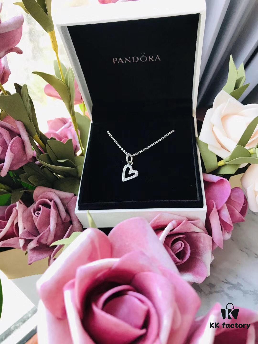 692fe2a599f2d84055c8bd17 Cherish the Moment, Shine with Love ❤️ Authentic Pandora 925 Sterling Silver Openwork Minimalist Heart Necklace