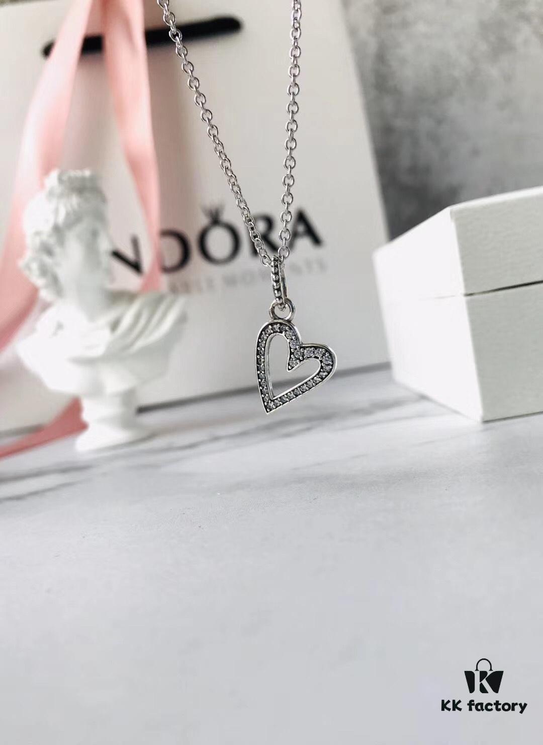 692fe2a699f2d84055c8bd18 Cherish the Moment, Shine with Love ❤️ Authentic Pandora 925 Sterling Silver Openwork Minimalist Heart Necklace