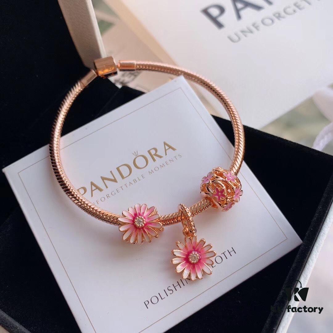 Exclusive Launch 2020 Pandora Newest Garden Collection 'Pink Daisy' Bracelet Set 💫 Rose Gold Enchanted Daisy Bracelet ✨ Fill Your World with Blooms 💐🎉