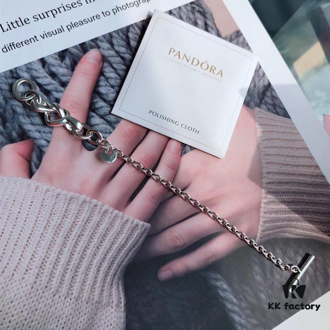 692fe2c799f2d84055c8bd64 Pandora 'Bonded with Love' Minimalist 925 Sterling Silver Bracelet – Endorsed by Guan Xiaotong, Couple's Edition