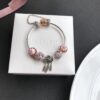 692fe2c999f2d84055c8bd69 Pandora • Peach Blossom Series • Genuine 925 Sterling Silver Handcrafted Bracelet with Enamel and Imported Sparkling Zirconia