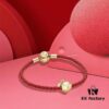 692fe2ce99f2d84055c8bd73 Pandora New Year of the Rat Red String Bracelet, Customizable Size, 18K Gold Plated Copper-Silver Alloy