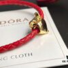 692fe2d599f2d84055c8bd85 Pandora New Year of the Rat Red String Bracelet, Customizable Size, 18K Gold Plated Copper-Silver Alloy