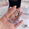692fe2de99f2d84055c8bd99 2020 Pandora Newest 'Lavender' Wave-shaped Murano Glass Bead Bracelet Set