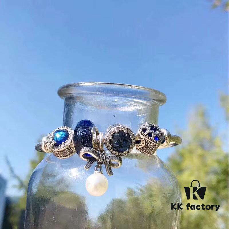 692fe2f799f2d84055c8bdc1 Pandora Blue Pearl Bow Knot 🎀 New Arrival! Made with authentic materials, perfectly replicating boutique quality. Features dazzling blue faceted glass, sparkling dark blue cat's eye gemstones, glacial-inspired beauty, snowflake-patterned dark blue cat's eye stones paired with a pearl bow pendant. Crafted in S925 silver and comes with official boutique packaging! 🍃🌺