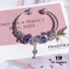 692fe2fb99f2d84055c8bdc5 Pandora Pandora Sparkling Purple Heart Key 🔑 New Arrival! Made with counter materials, one-to-one perfect craftsmanship, quality comparable to official store products!