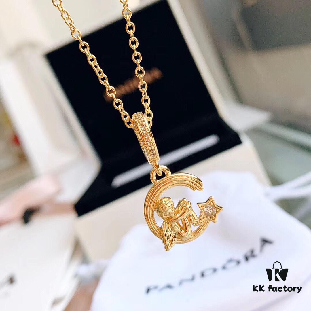 692fe30199f2d84055c8bdcb New Arrival ✨ Pandora Official Website Same Style 'Angel and Shooting Star' Pendant Necklace