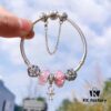 692fe30199f2d84055c8bdcc Pandora Cute Peach Blossom Rattle Cherry Design Baby Bottle Pendant Necklace – Authentic Counter Material, 1:1 Perfect Craftsmanship, S925 Silver with Official Packaging