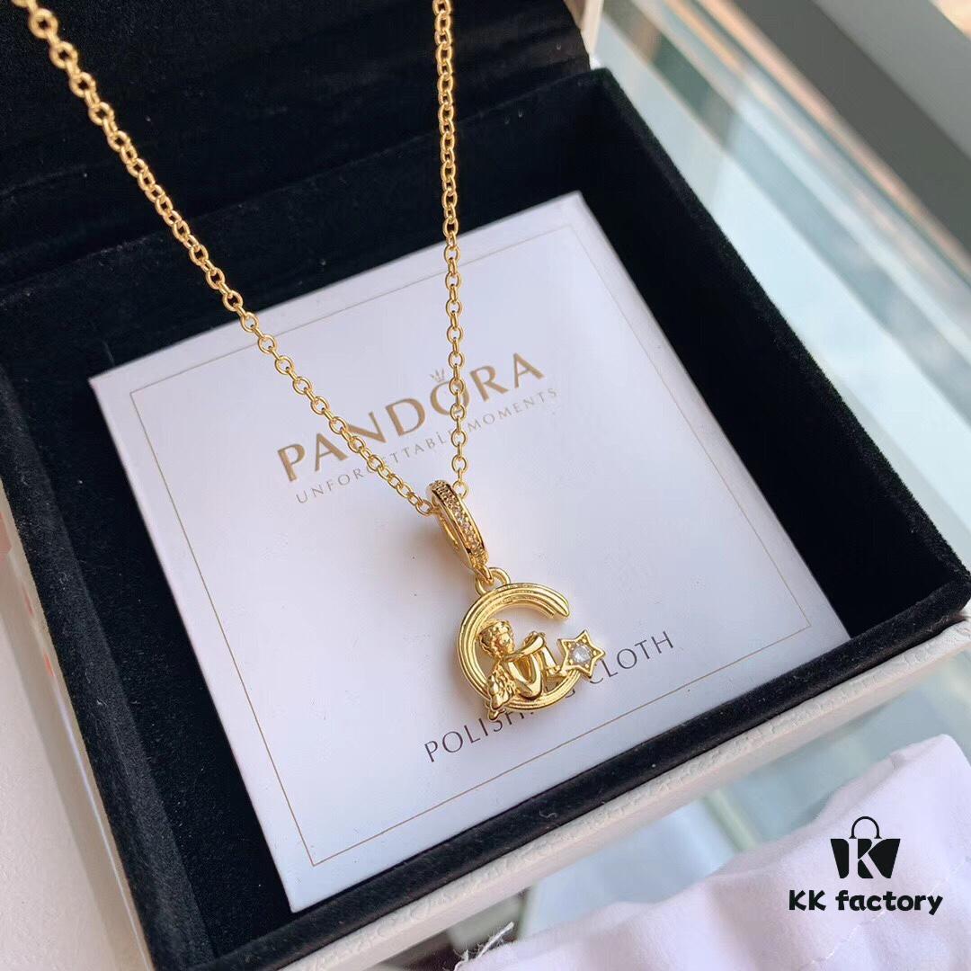 692fe30399f2d84055c8bdce New Arrival ✨ Pandora Official Website Same Style 'Angel and Shooting Star' Pendant Necklace