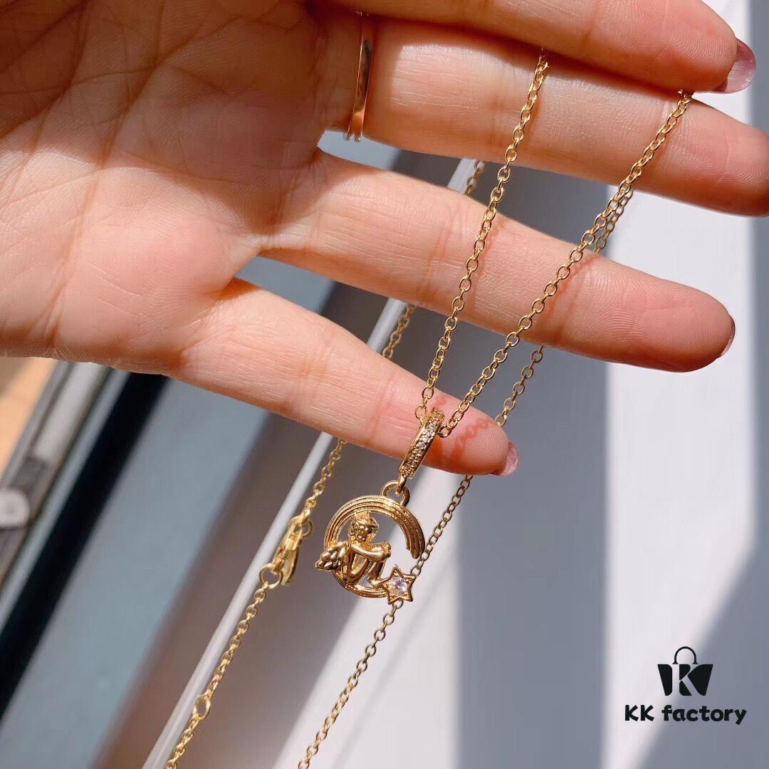 692fe30899f2d84055c8bdd4 New Arrival ✨ Pandora Official Website Same Style 'Angel and Shooting Star' Pendant Necklace