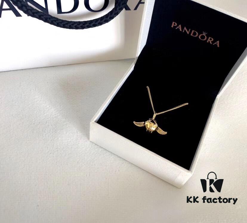 692fe31499f2d84055c8bddc New Release: Pandora x Harry Potter Collaboration Golden Snitch Necklace