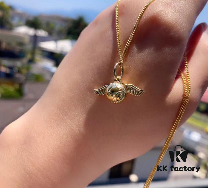 692fe31599f2d84055c8bddf New Release: Pandora x Harry Potter Collaboration Golden Snitch Necklace