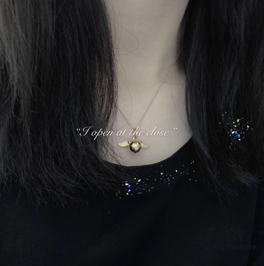 692fe31999f2d84055c8bde0 New Release: Pandora x Harry Potter Collaboration Golden Snitch Necklace
