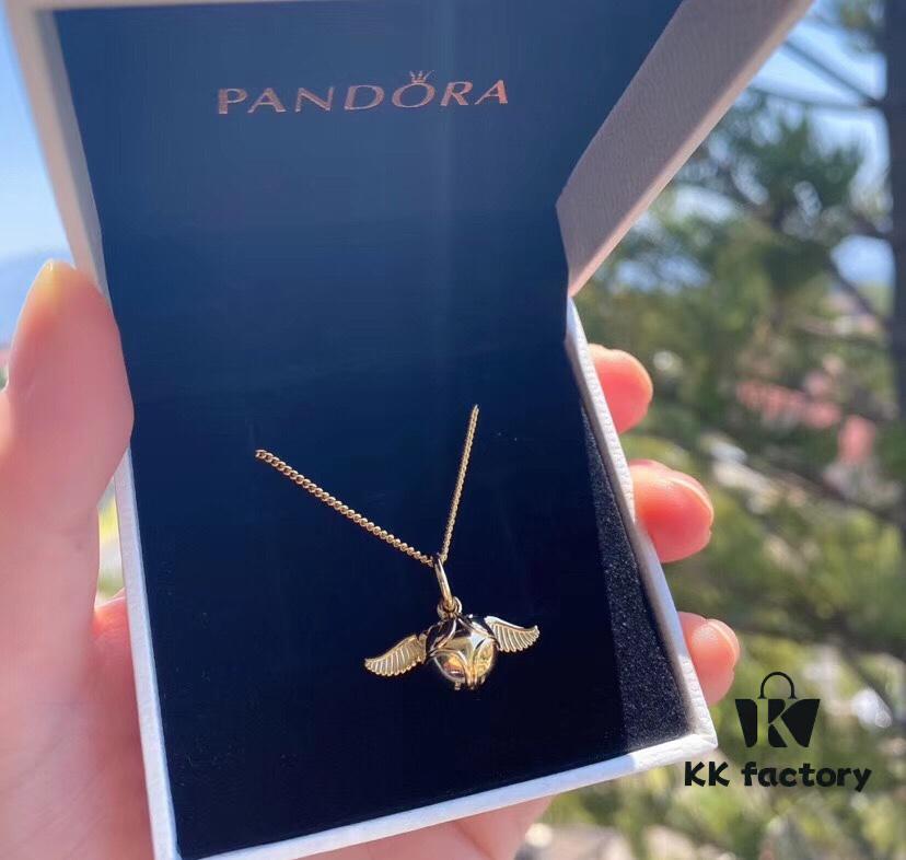 692fe31999f2d84055c8bde3 New Release: Pandora x Harry Potter Collaboration Golden Snitch Necklace