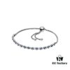 692fe32d99f2d84055c8be09 New Arrival Pandora Official Website Blue and Transparent Sparkling 925 Silver Bracelet Cord 598517C01