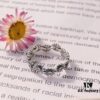 Panjia Spring New Arrival Shiny Daisy Crown Ring