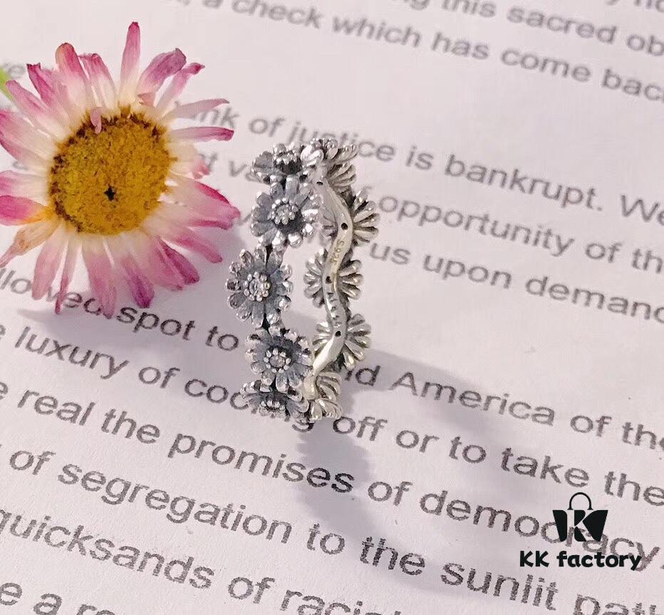 Panjia Spring New Arrival Shiny Daisy Crown Ring