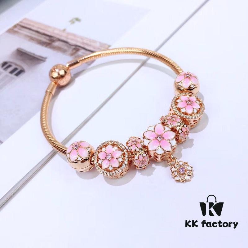 Pandora Rose Gold Series, New Pink Magnolia Design