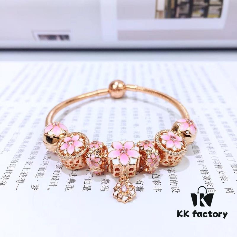 Pandora Rose Gold Series, New Pink Magnolia Design