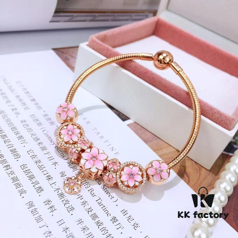 Pandora Rose Gold Series, New Pink Magnolia Design