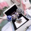 692fe37199f2d84055c8be81 Pandora 'Blue Butterfly Wings' Silver Butterfly Snake Bone Bracelet Set, Same as Official Website Version