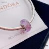 692fe38399f2d84055c8bea1 2020 Pandora Newest 'Lavender' Wave-shaped Murano Glass Bead Bracelet Set