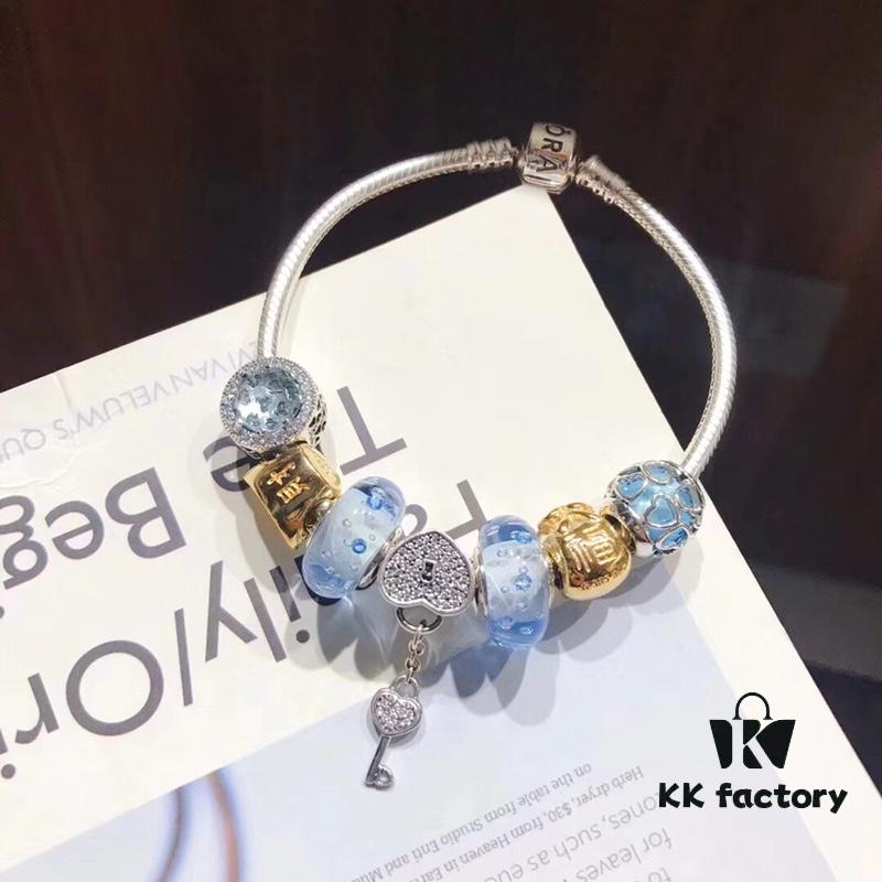 692fe38699f2d84055c8beaa Pandora Ice Blue Bubble Heart Key New Arrival