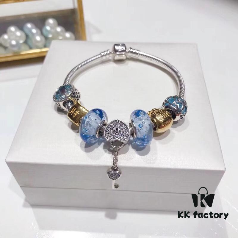 692fe38799f2d84055c8bead Pandora Ice Blue Bubble Heart Key New Arrival