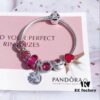 692fe38899f2d84055c8beaf Pandora Pandora Passionate Rose Red Clover New Arrival! Made with counter materials, perfectly crafted one-to-one, quality comparable to official counter! Rose red faceted crystal, sparkling rose red cat's eye, Valentine's enamel heart, rose red smiling lips, rose red entwined love, Valentine's heart enamel paired with clover pendant. S925 silver comes with official counter packaging!